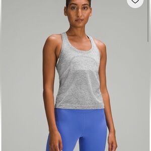 Grey Swiftly Tech Racerback Tank Top, Size 0